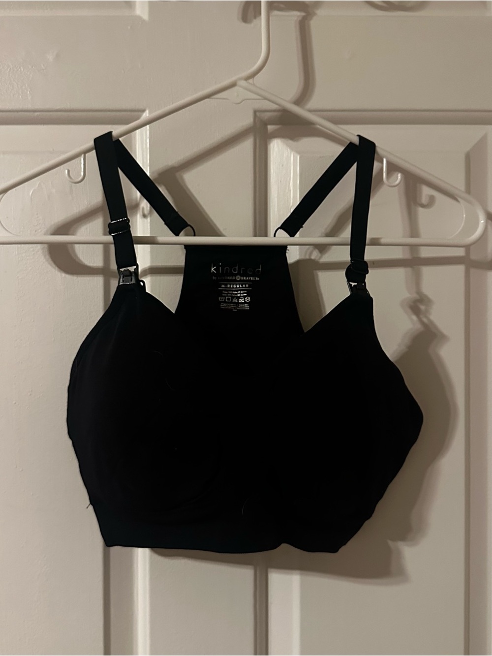 Kindred Bravely Black Supportive Nursing& Pumping Bra with Clip-Down Cups